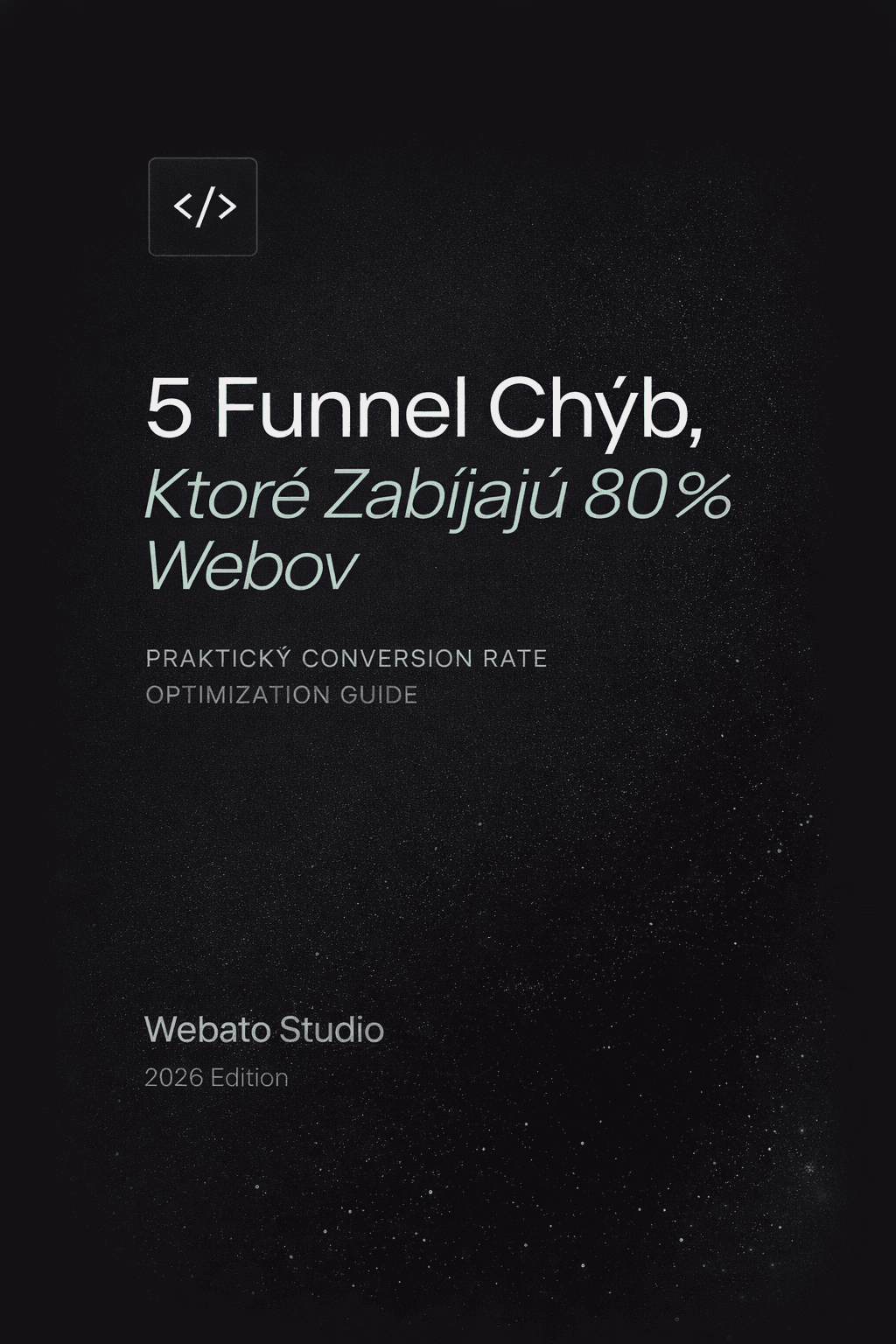 5 Funnel Chýb eBook Cover